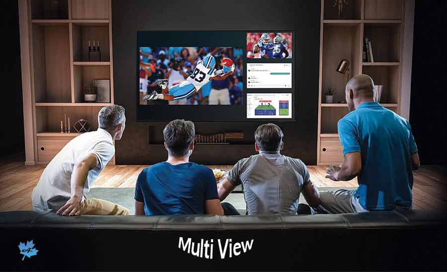 multi view در تلویزیون سامسونگ Q60A