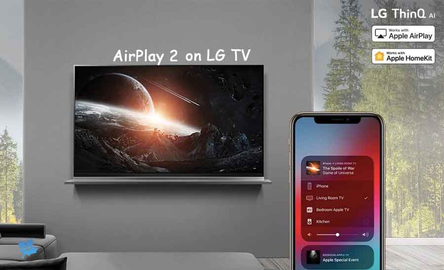 Apple AirPlay 2 در تلویزیون ال جی