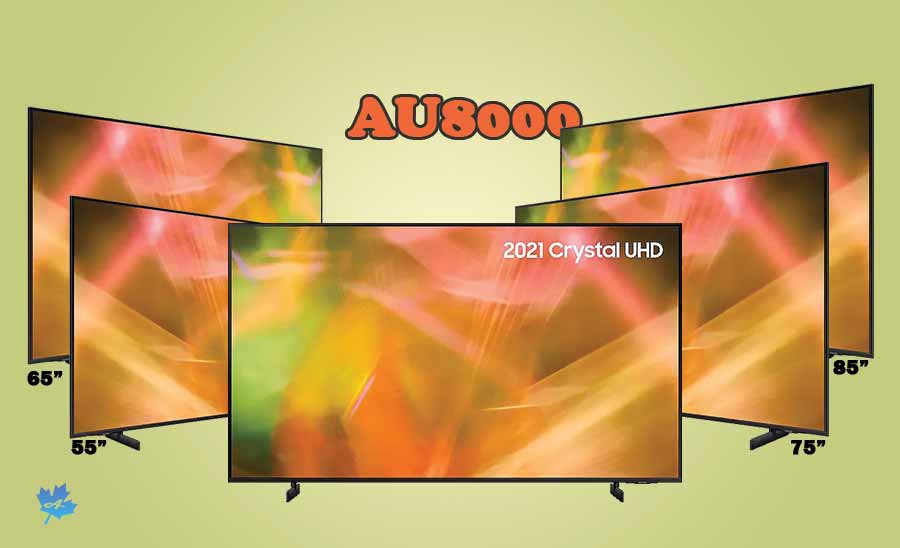 سایزهای تلویزیون سامسونگ AU8000