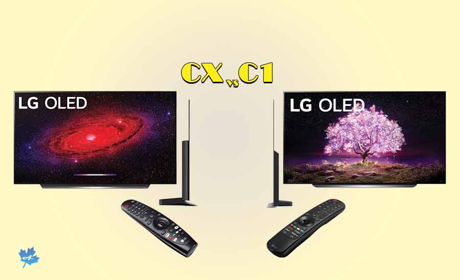 مقایسه تلویزیون ال جی C1 و CX