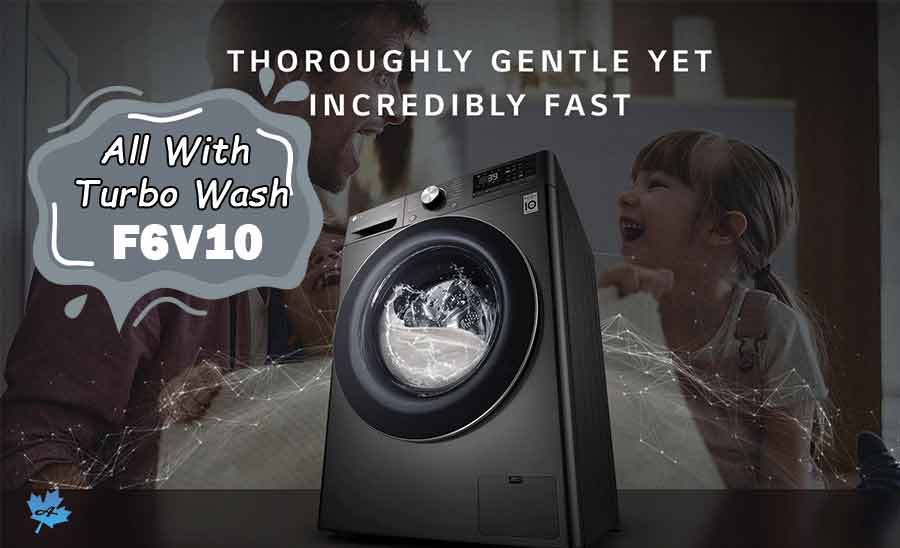 توربو واش ماشین لباسشویی ال جی V10