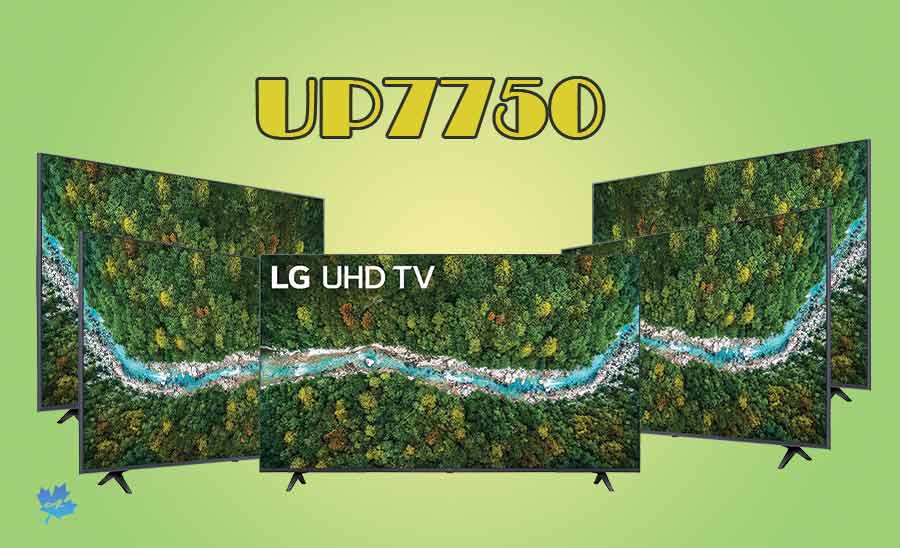 سایزهای تلویزیون UP7750 ال جی 