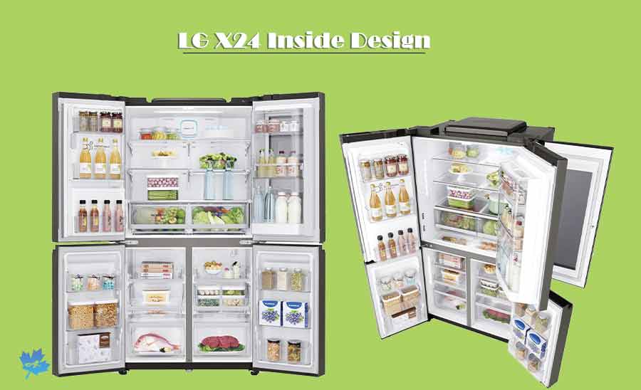 طراحی داخلی یخچال فریزر ال جی X24