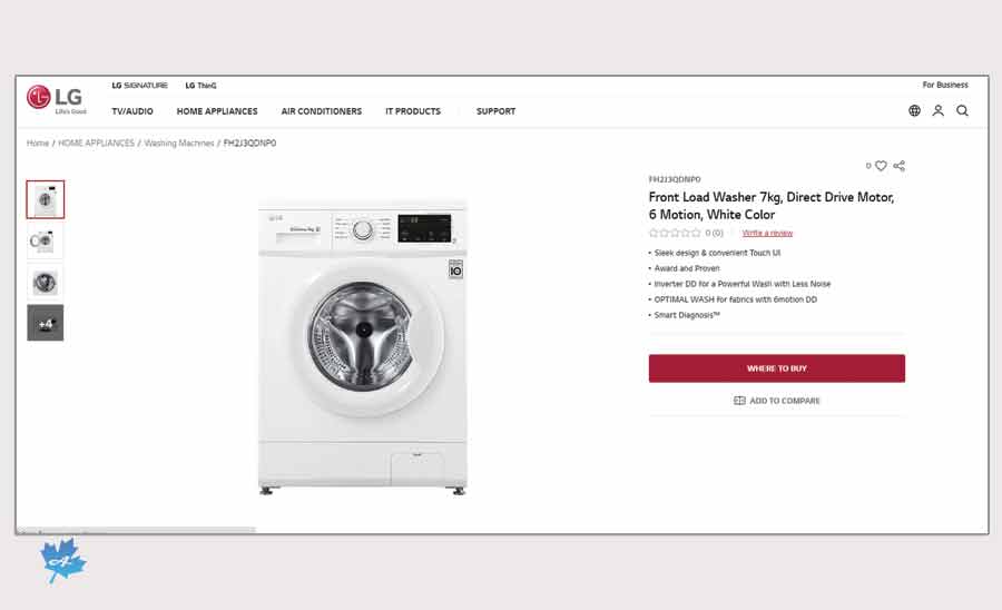 مشاهده ماشین لباسشویی در سایت اصلی