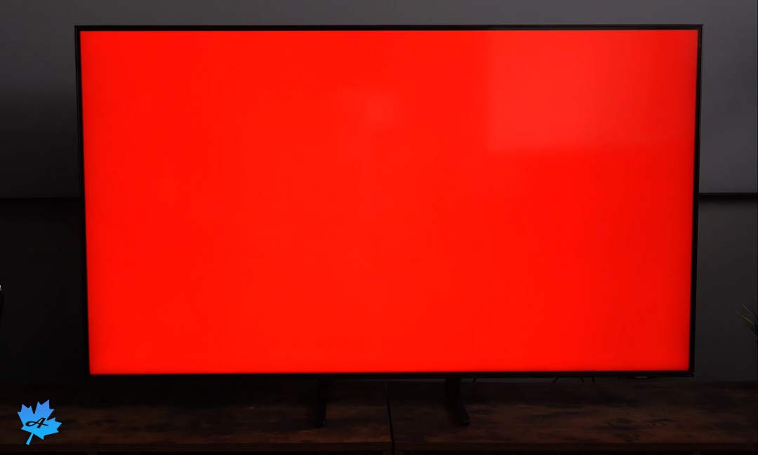 نمایش رنگ قرمز در AU9000