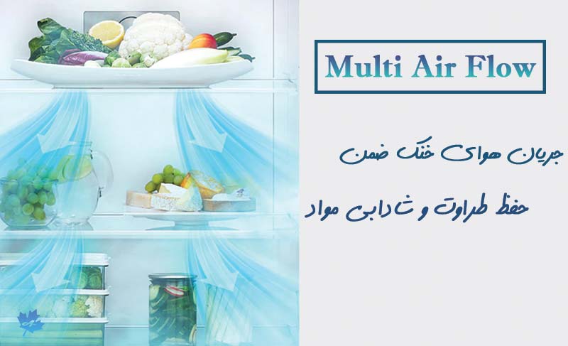 جریان هوای چندگانه Multi Air Flow و حفظ سلامت و شادابی مواد غذایی