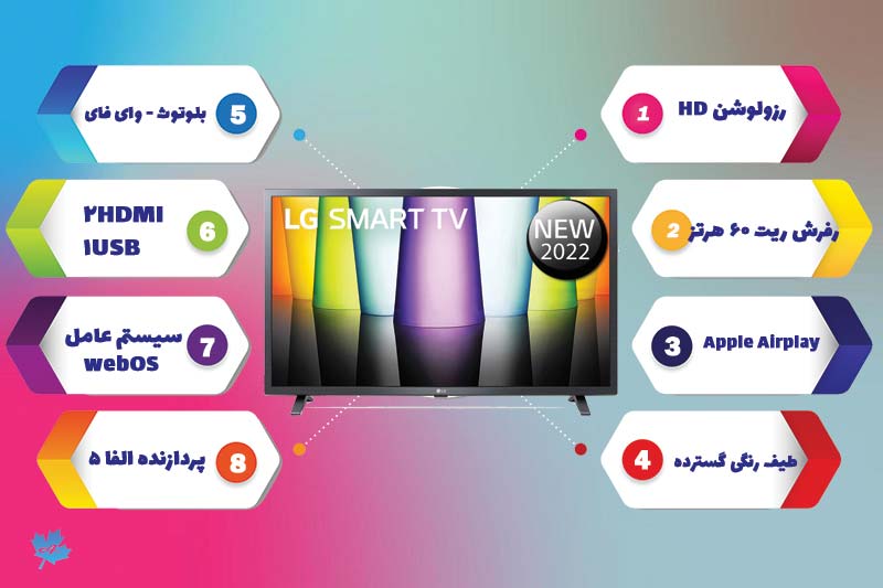 سایر مشخصات تلویزیون ال جی LQ630 و قابلیت اتصال به اینترنت