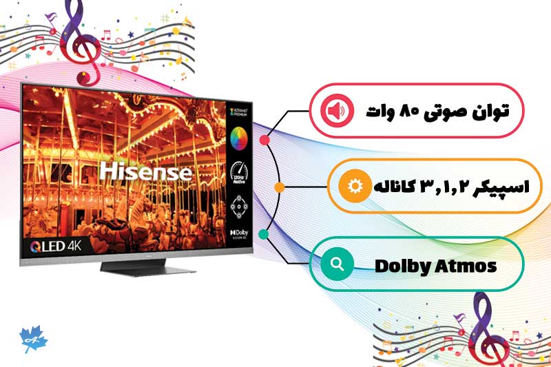 سیستم بلندگوی تلویزیون A9H هایسنس با توان بالا و فراگیر
