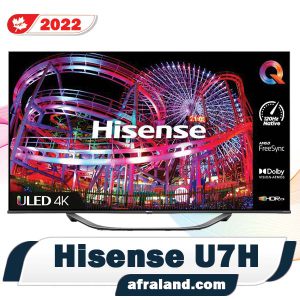 تلویزیون هایسنس U7H از روبرو با کیفیت فورکی