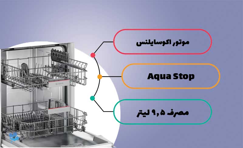 ماشین ظرفشویی توکار بوش 46JX10Q