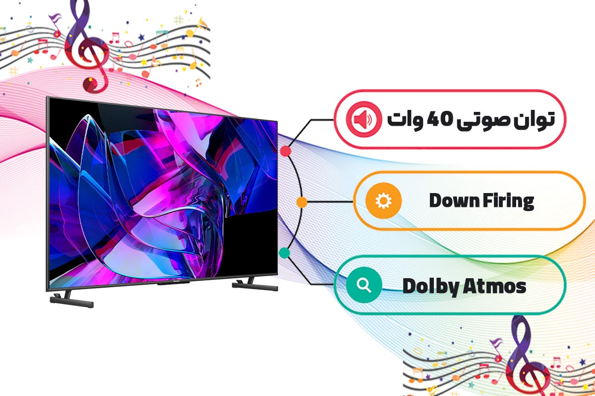 سیستم صوتی تلویزیون هایسنس U7K
