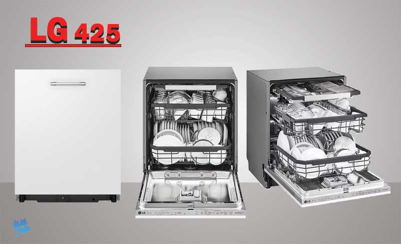 طراحی ماشین ظرفشویی توکار ال جی 425