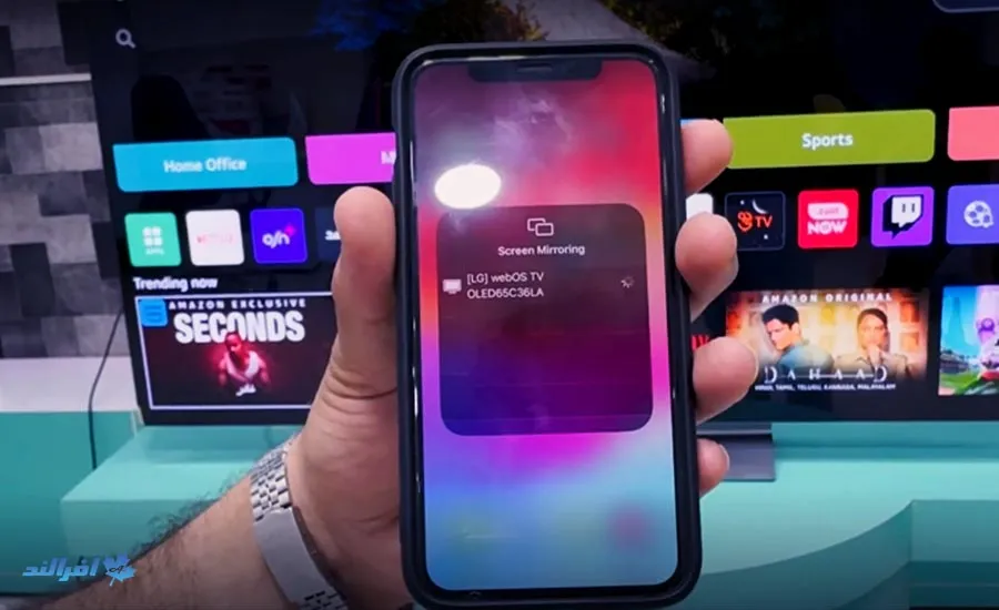 روش متصل شدن موبایل آیفون به تلویزیون های ال جی