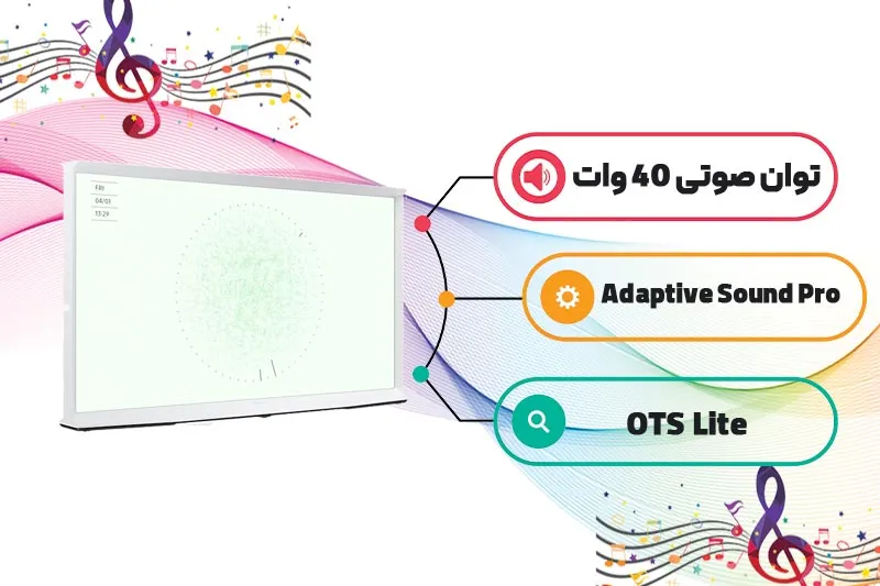 توان صوتی عالی تلویزیون سامسونگ LS01D