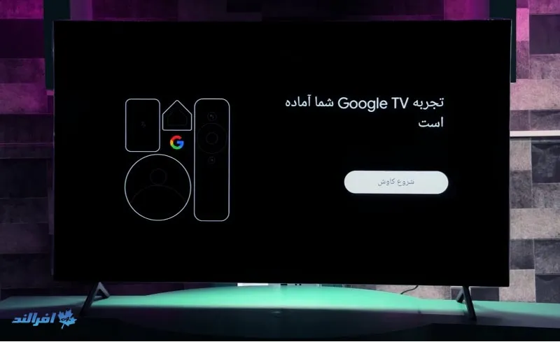 راه‌اندازی Google TV در تلویزیون سونی