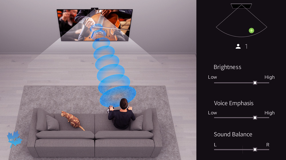 مزایای دوربین BRAVIA CAM در تلویزیون XR50