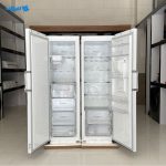 نمای درب باز شده یخچال فریزر دوقلو ال جی 414 411