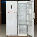 یخچال فریزر دوقلو ال جی 414 411 با درب یخچال باز شده