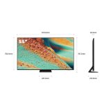 ابعاد سایز 55 اینچ تلویزیون کیو ان 85 اف