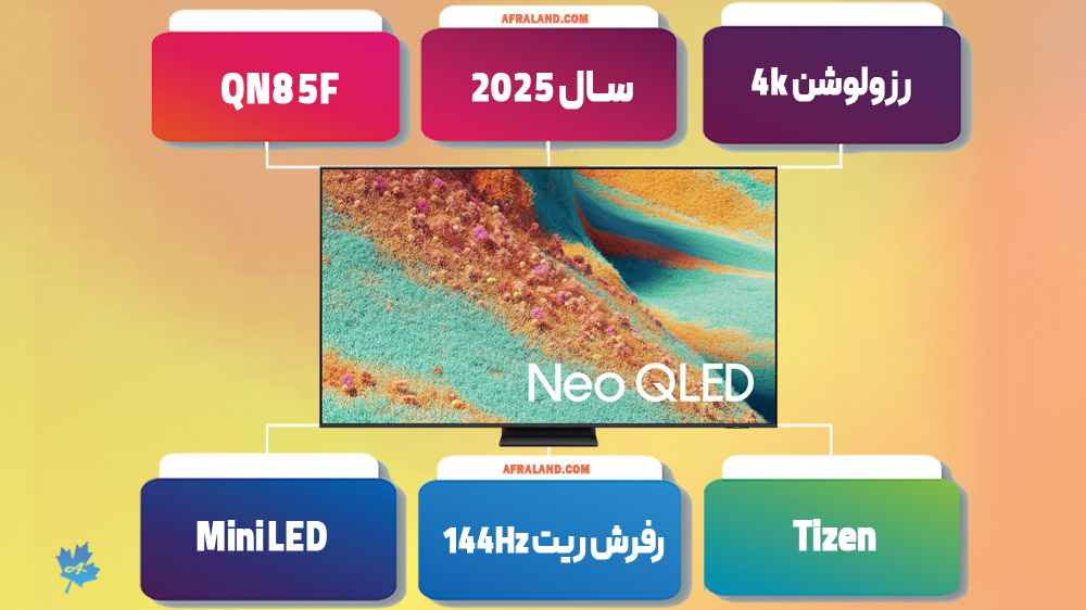 اینفوگرافی تلویزیون سامسونگ QN85F